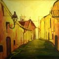 Backstreet - Oil painting - drawing