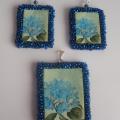 Blue flowers evening - Kits - beadwork