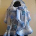 Sea flowers - Wraps & cloaks - felting
