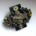 Gemstone - Brooches - beadwork