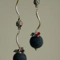 " Crazy " - Earrings - felting