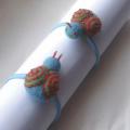 Beetle Rubbers - Hair accessories - felting