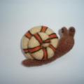 Baby snail " Baby " - Brooches - felting