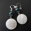 Sea pearl - Earrings - beadwork