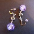 Violet - Earrings - beadwork