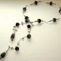 " Grey Elegance " - Necklaces - felting