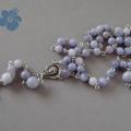 Blue rosary - Necklace - beadwork
