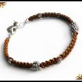 No.4 male bracelet - Bracelets - beadwork