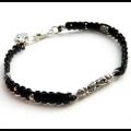 No.5 male bracelet - Bracelets - beadwork