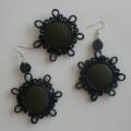 Green-black snowflakes - Leather articles - making