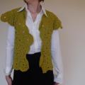 Moss-colored vest - Sweaters & jackets - needlework