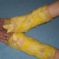 Yellow Dream - Gloves & mittens - felting