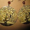 Klimt earrings _Medis_2 - Earrings - beadwork