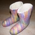 Cuddly boots - Shoes & slippers - felting