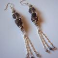 Smoke - Earrings - beadwork