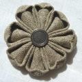 Natural linen sage - Brooches - making