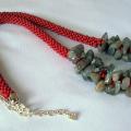 tow RED - Necklace - beadwork