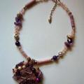 Amethyst - Necklace - beadwork