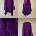 Felted cloak " hybrid oil " - Wraps & cloaks - felting