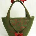 Felted Bag " nasturtium trio " - Handbags & wallets - felting