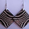Handmade earrings (Decoupage) - Earrings - beadwork
