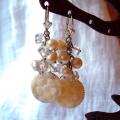 Sinks flowers - Earrings - beadwork