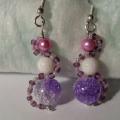 Pink dream - Earrings - beadwork