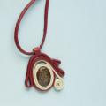 Pendants " Red " - Leather articles - making