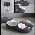 A little Japanese - Shoes & slippers - felting