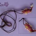 Golden Fish - Neck pendants - beadwork