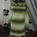 mottled in green dress - Dresses - knitwork