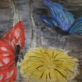 Butterflies love dance - Watercolor - drawing
