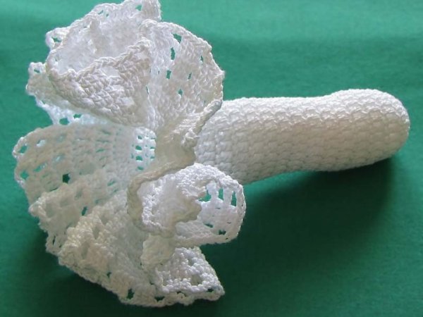 Baptism candles decoration - Lace