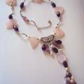 Pink beauty - Necklace - beadwork