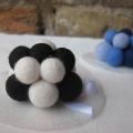 Wool bubbles - Brooches - felting
