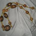 With wooden beads - Necklace - beadwork