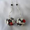 Earrings " Coral " - Earrings - felting
