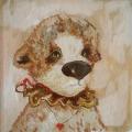 Teddy bear portrait - Oil painting - drawing