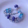 Sky-blue - Bracelets - beadwork