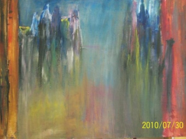 city - Oil painting