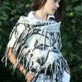 Country fringed - Wraps & cloaks - felting