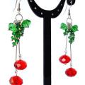 Cherries - Earrings - beadwork