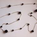 Black spit - Necklace - beadwork