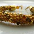 Gold whirl - Bracelets - beadwork