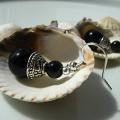 Black mazule - Earrings - beadwork