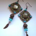 Ambra - Earrings - beadwork