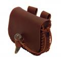 Leather handbag shrill belt - Leather articles - making