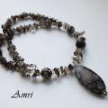 Agate secret - Necklace - beadwork