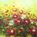 Flower Dance - Oil painting - drawing