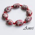 Red spots - Bracelets - beadwork